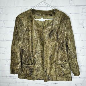Dress Barn size 18/20 gold jacket‎